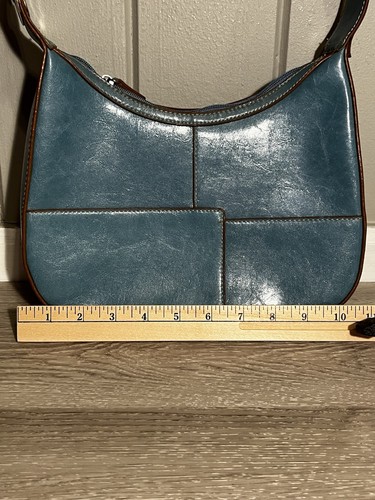 Blue Rosetti Med Vinyl Shoulder Bag - Picture 3 of 9