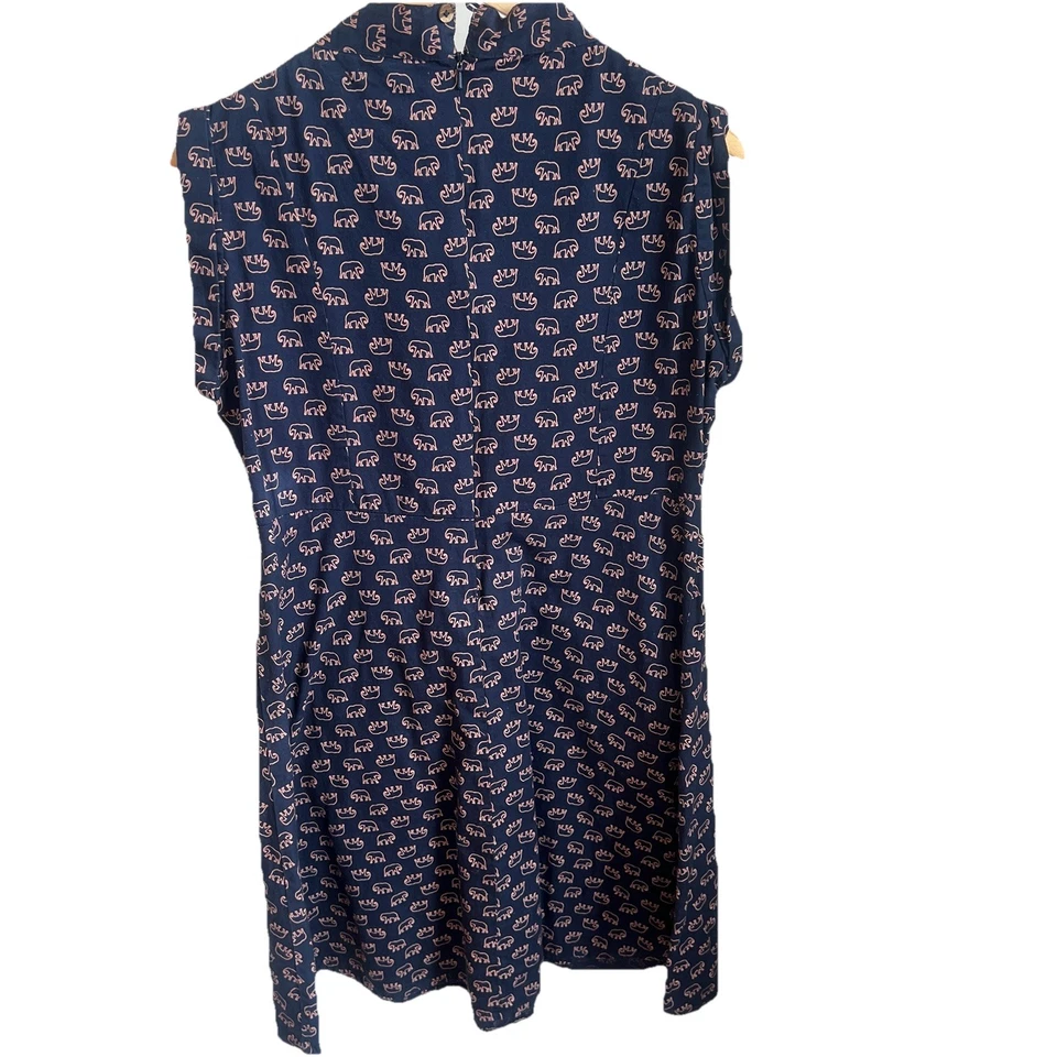 Vestido Mata Traders Modcloth azul marino elefante para mujer talla XL Foto 3 de 4