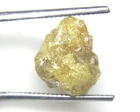 10.38CTS RAW UNCUT NATURAL YELLOW ROUGH DIAMOND PIECE 14.27x11.42x10.32 MM