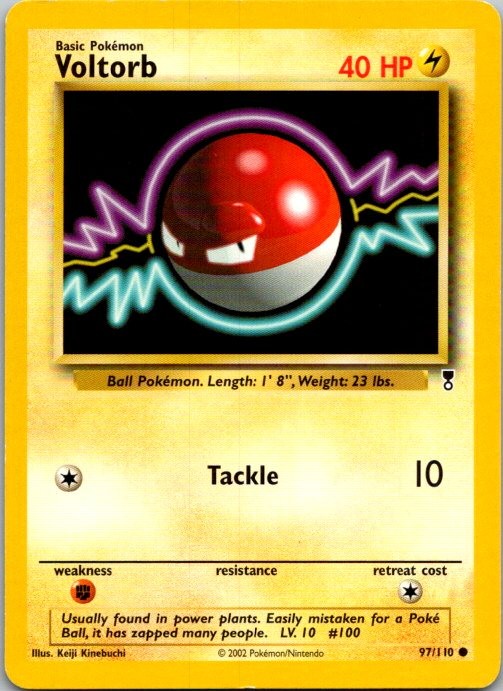 Voltorb 97/110 Common Legendary Collection Pokemon Lightly Played