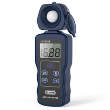Dr.meter Professional LED Light Meter, Digital Illuminance Meter with 0-200,0...