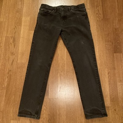 Gap Jeans Men s 34/32 Black Slim Gapflex Distressed