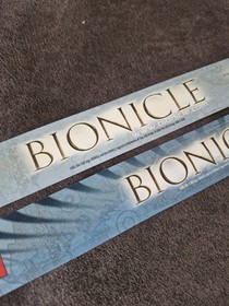 LEGO Bionicle Shelf Tags Metru Nui Retail Display City Of Legends Movie DVD 2003