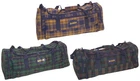 ACCLAIM Troon Travel Range Super Maxi Holdall 600D Nylon Gym Bag Tartan 28" Long