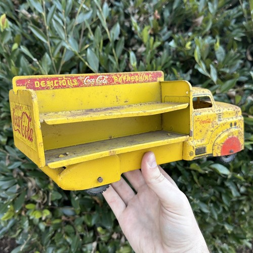Vintage Original Marx Pressed Steel Coca Cola Truck Coke Truck - Picture 4 of 7