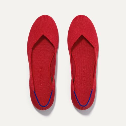Rothy's "The Flat" Bright Red Size 7/ 6.5 fit - image 1