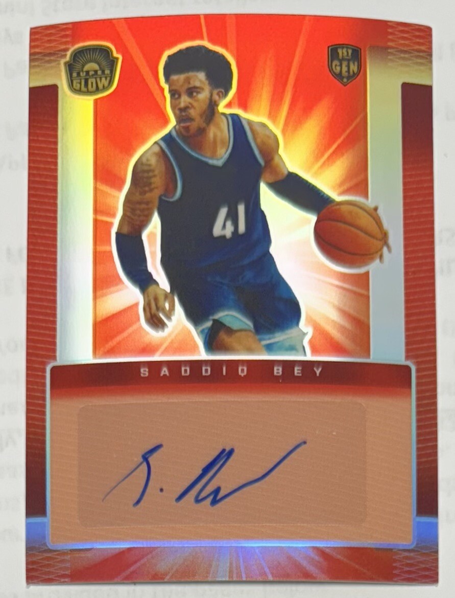Saddiq Bey /41シリ RC auto STUB貴重 NBA 2021 Saddiq Bey Super Glow Rookie Auto 41/50 Hawks | eBay