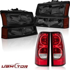 Smoke Headlights Red Tail Lights For 03-2006 Chevy Silverado 1500 2500 3500 Smoke Headlights Red Tail Lights For 03-2006 Chevy Silverado 1500 2500 3500