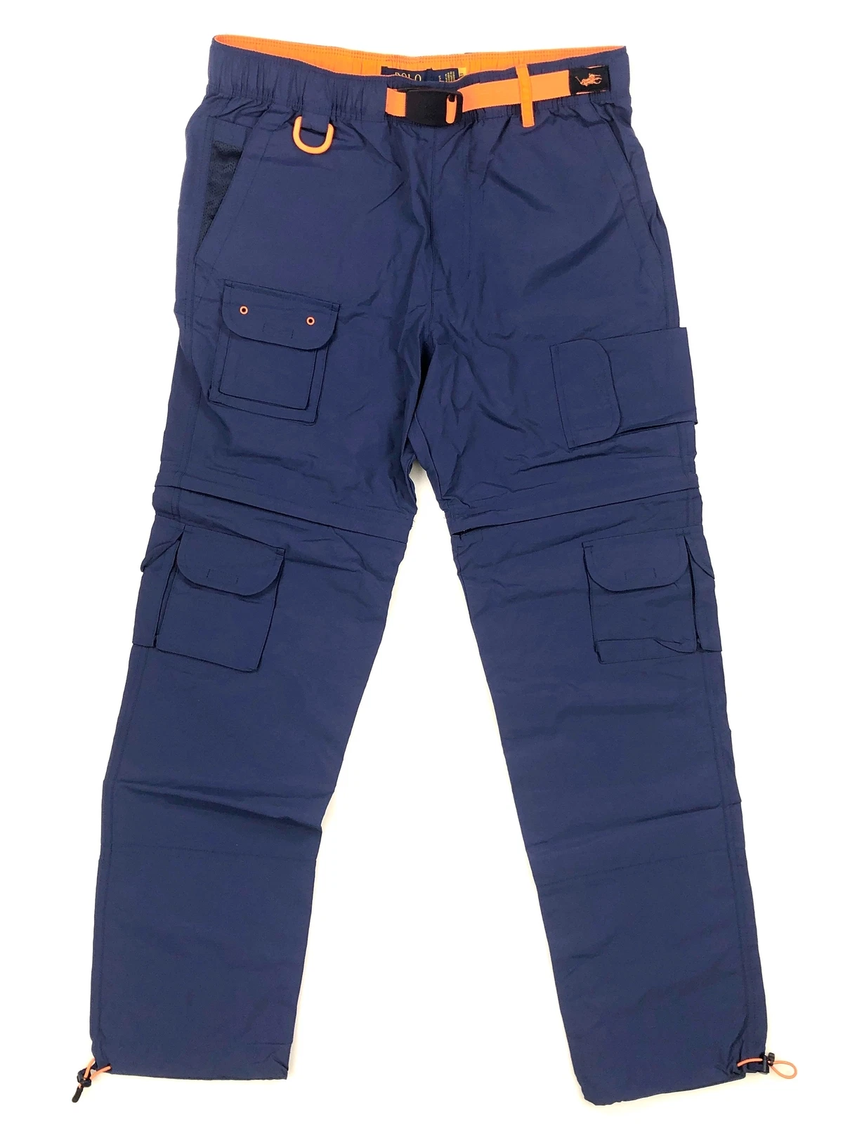 NWT POLO RALPH LAUREN CONVERTIBLE WATER-RESISTANT WINDBREAKER SHORTS TO PANTS