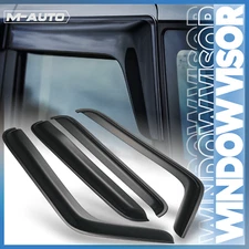 Smoke Window Visor Shade Vent Rain Wind Deflector Guard for 07-14 Jeep Wrangler