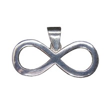 Sterling Silber Anhänger Charms Unendlichkeitssymbol Echte Solid Punziert 925