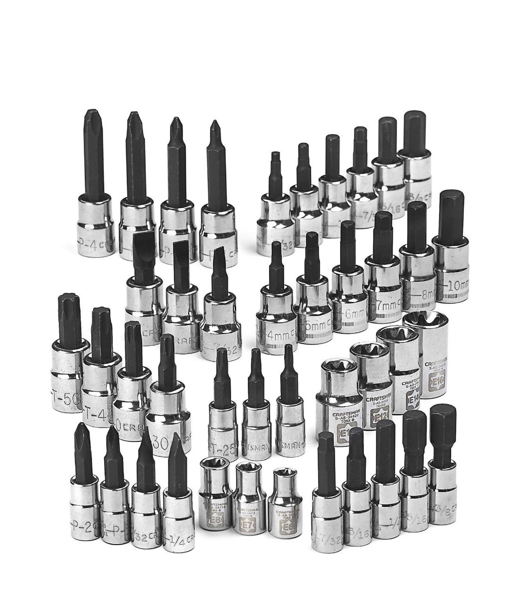 Craftsman 42 pc Hex and Torx Bit Socket Super Set, 1/4 and 3/8 in
