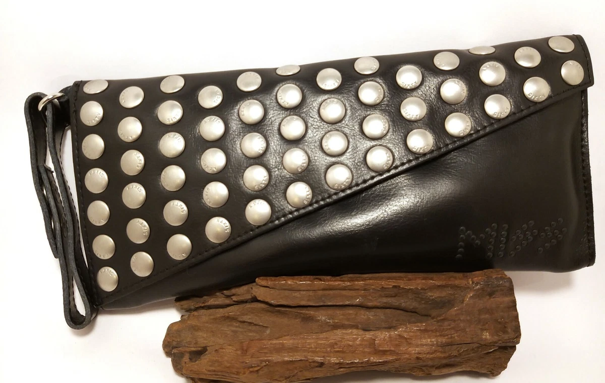 Studded clutch store purse