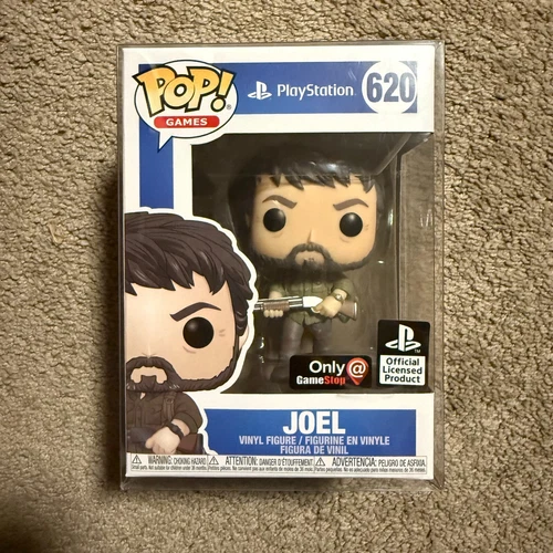 Funko Pop! The Last of Us Joel #620 Gamestop Exclusive w/ Protector! RARE!