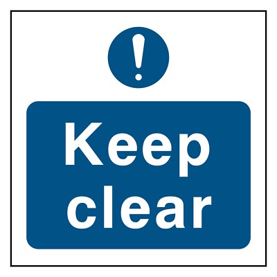 Keep Clear Schild oder Aufkleber | FPRV0030