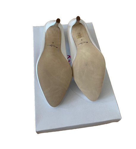 Rainbow Club Billie Brautschuhe Hochzeit Pumps Satin Gr. 37 Ivory / Creme - Bild 3 von 3