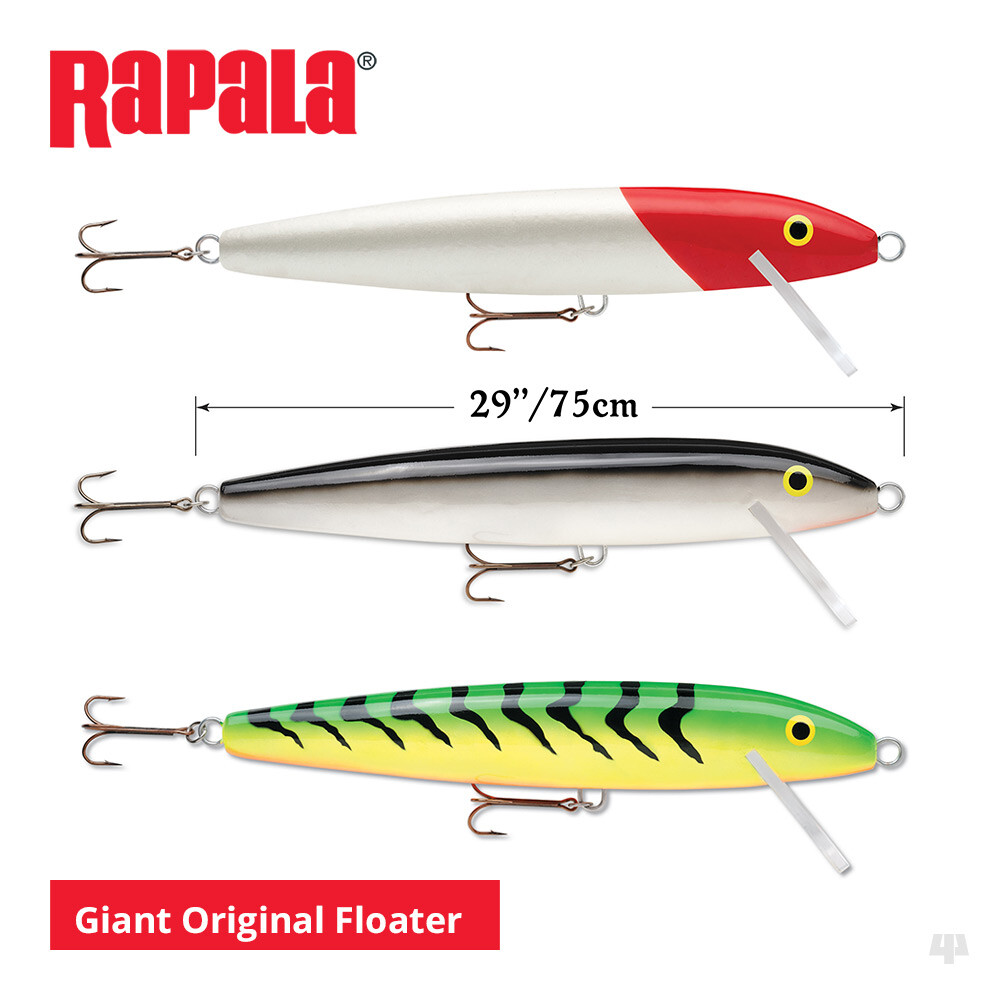 Rapala Original Giant Fishing Lure - Pike Perch Chub Bass