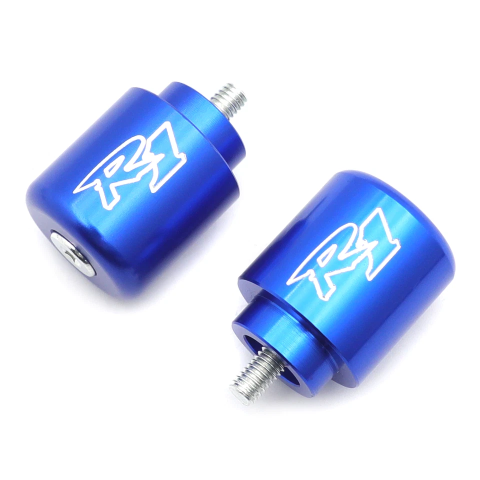 Cubiertas de agarre de peso con extremos de manillar azules para Yamaha YZF-R1 YZF R1 1998-2013 Foto 2 de 4