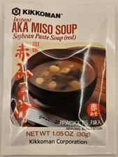 Kikkoman Instant AKA Miso Soup Soybean Paste Soup (Red) 1.05oz