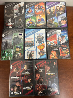 Lot of 8 - 4 Film Favorites DVD Sets SEALED NEW FULL LIST IN DESCRIPTION