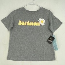Art Class Girls Size XL Pajama Lounge Top Heather Gray Day Dream Short Sleeves