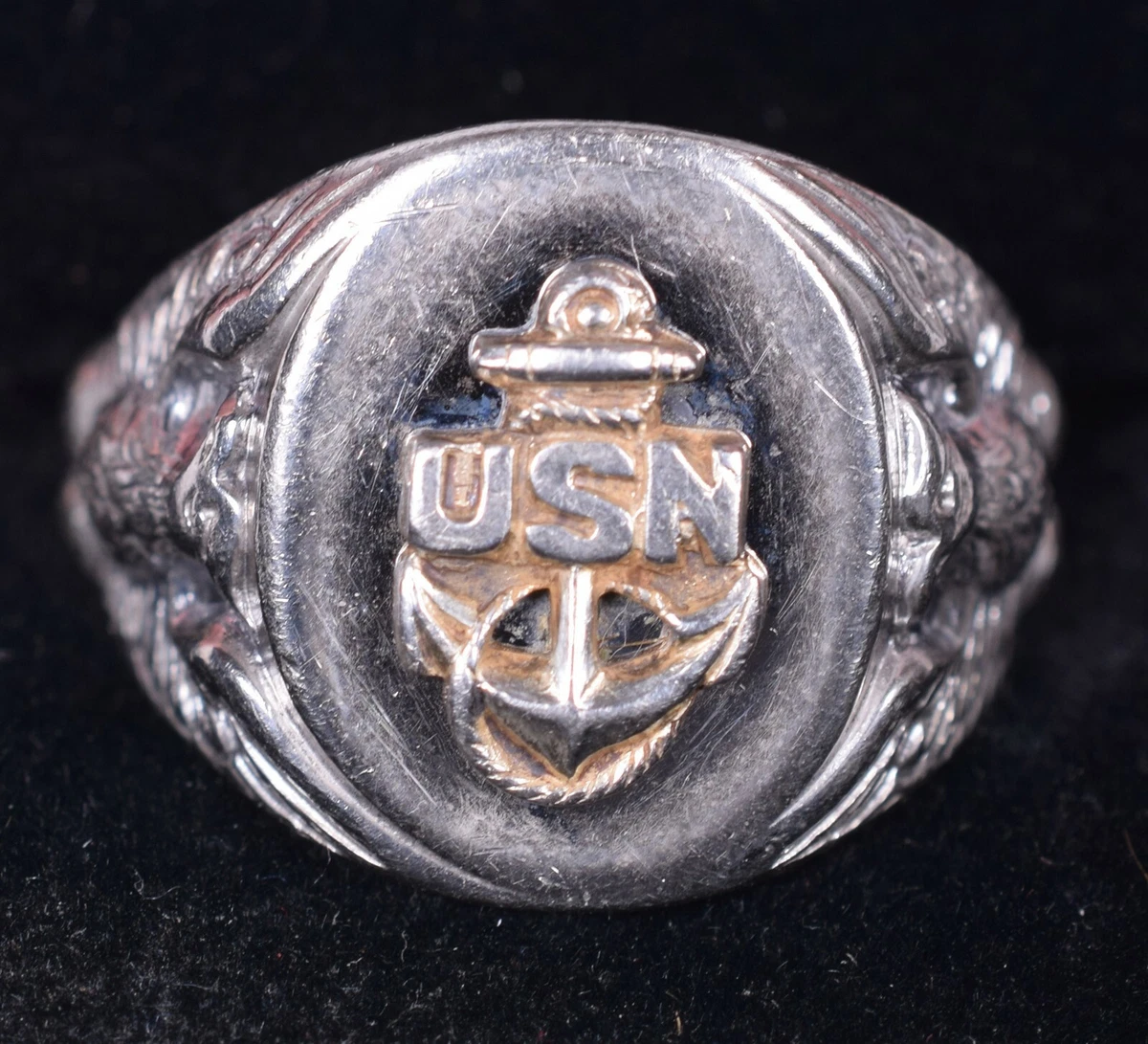 Vintage us navy best sale ring