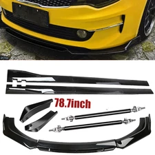 Front Bumper Lip Chin Spoiler Splitter Side Skirt Body Kit For Kia Optima