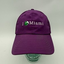 Sony Ericsson Open Tennis Hat Cap Purple Strap Back Unstructured Miami