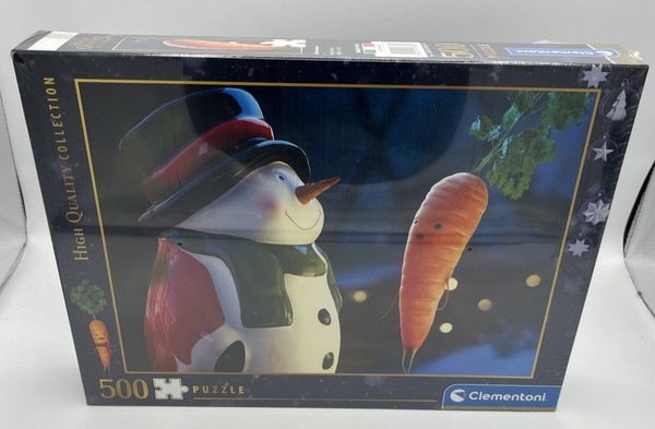 Clementoni Puzzle 500 Teile Schneemann Mit Karotte | High Quality Collection Neu-image
