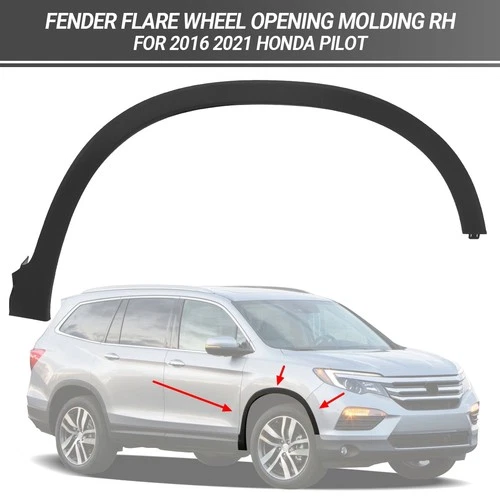 Fender Flares Moulding Trim For 2016-2023 Honda Pilot Front Right Passenger Side