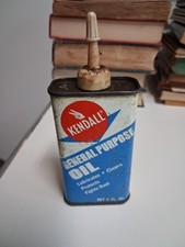 Vintage Kendall General Purpose Oil 4oz. Can. Very Nice Shape!