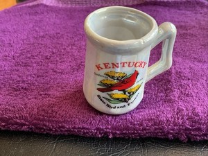 Vintage Lipco Lusterware Kentucky State Bird Souvenir Toothpick Holder•Taiwan