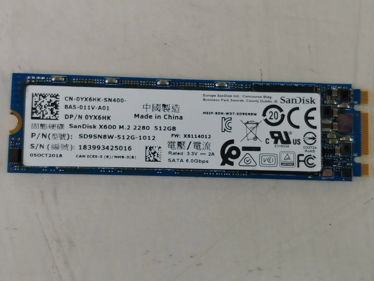 SanDisk M.2 Interface 512 GB Solid State Drives for sale | eBay