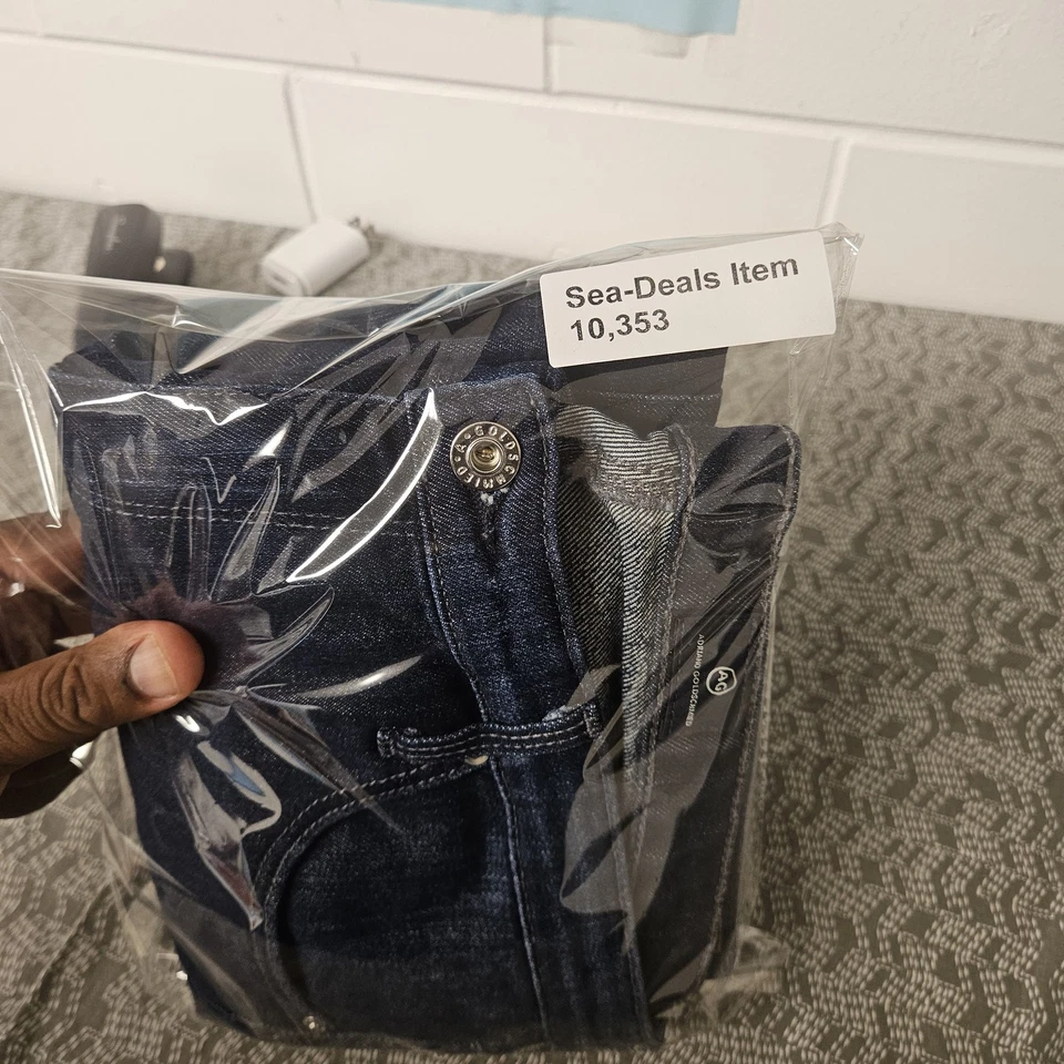 Pantalones de mezclilla AG Adriano Goldschmied para mujer 32R azul The Stilt Cigarette Leg Foto 3 de 4