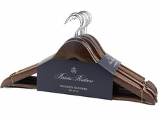 Brooks Brothers Wooden Hangers for Clothes Suits Pants Shirts Jackets Set of 10