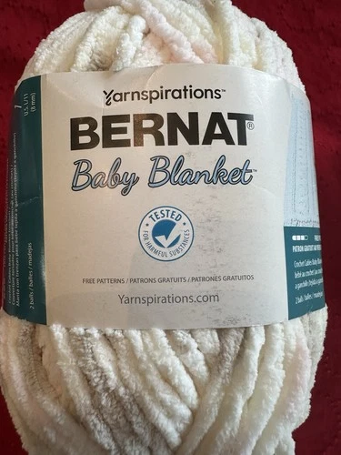 2 Balls Yarnspirations Bernat Baby Blanket Yarn Tippy Toe Print 10.5oz 220Yds image 4
