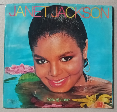 Vinyl 45 Umdrehungen Janet JACKSON - Young love / The magic is working 1982
