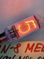 1x IN-8 MELZ Fine Grid (IN8 IN-8-2 IN14 ) NIXIE TUBE CLOCK (NEW OTK TESTED 100%)