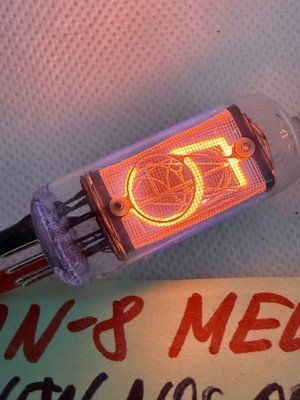 1x IN-8 MELZ Fine Grid (IN8 IN-8-2 IN14 ) NIXIE TUBE CLOCK (NEW OTK TESTED 100%)