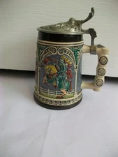 1983 GERZ West Germany Beer Stein Jousting Knights Ltd Edition Knight's Tankard