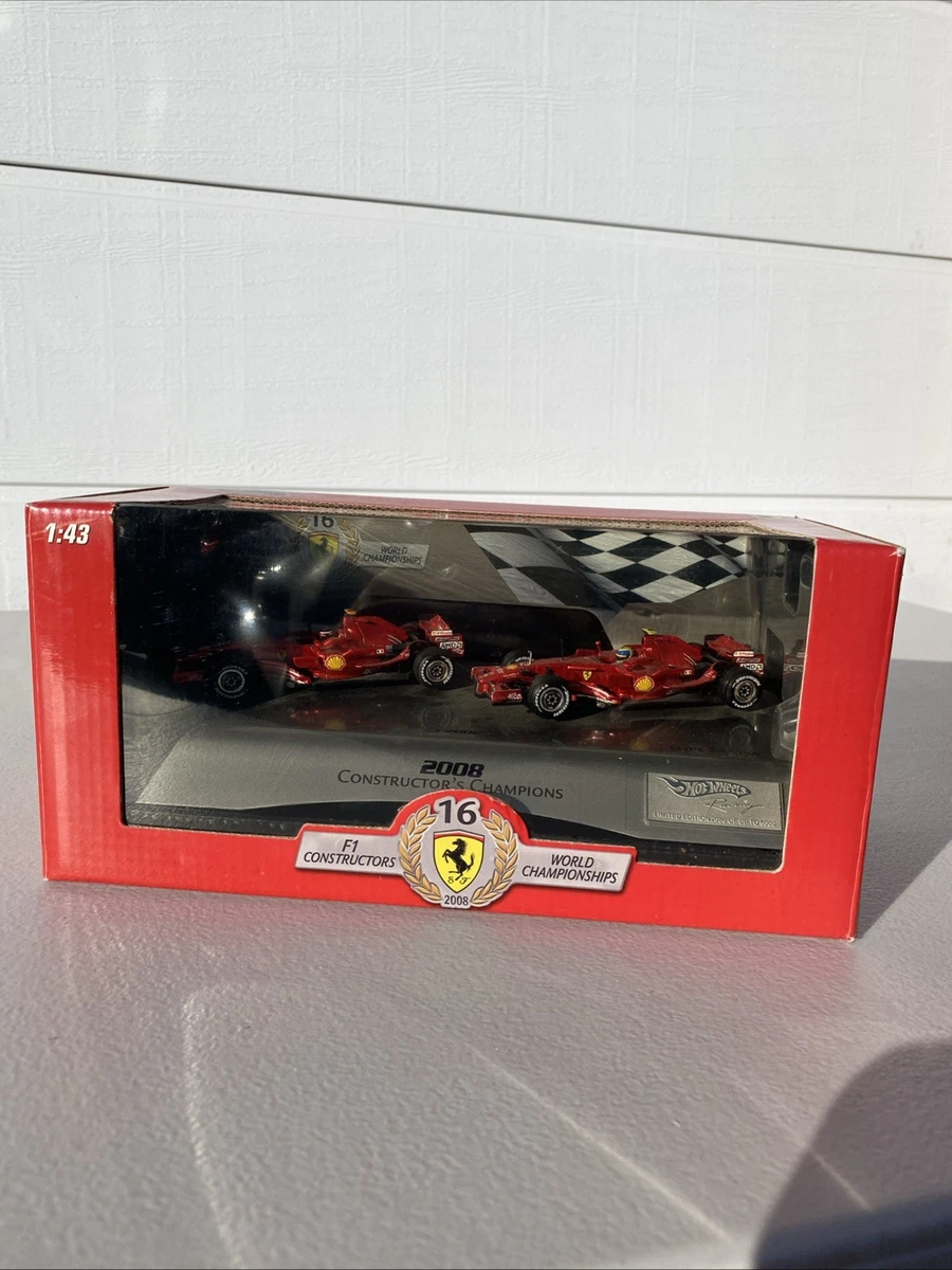 Mattel Set 2 PCS. Ferrari F2008 1/43 Mat L8784 Auto 1/43