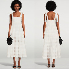 Zimmermann Tie-Shoulder Picnic Midi Dress size 8 US (2 in Zimmermann)