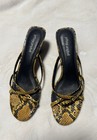 Jeffrey Campbell  Danah Yellow Snake Print Strappy Slip On Sandal — photo 1