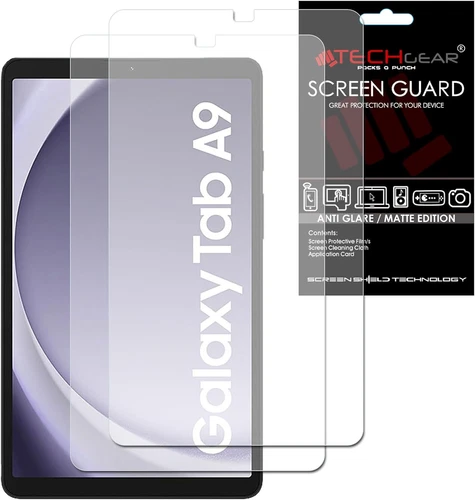TECHGEAR 2 Pack Galaxy Tab A9 8.7" anti Glare Screen Protectors (SM-X110 / SM-X