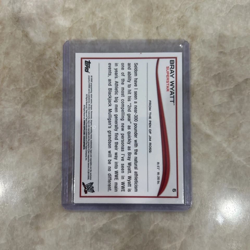 2014 Topps Chrome WWE Bray Wyatt #6 Rookie RC - Image 4 of 4