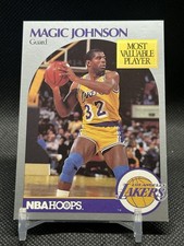 1990 NBA Hoops Magic Johnson Most Valuable Player Card #157 Lakers HOF 🔥🏀🔥