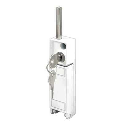 Prime-Line U 9919 White, Sliding Patio Door Keyed with Bolt 1 Pack, White 