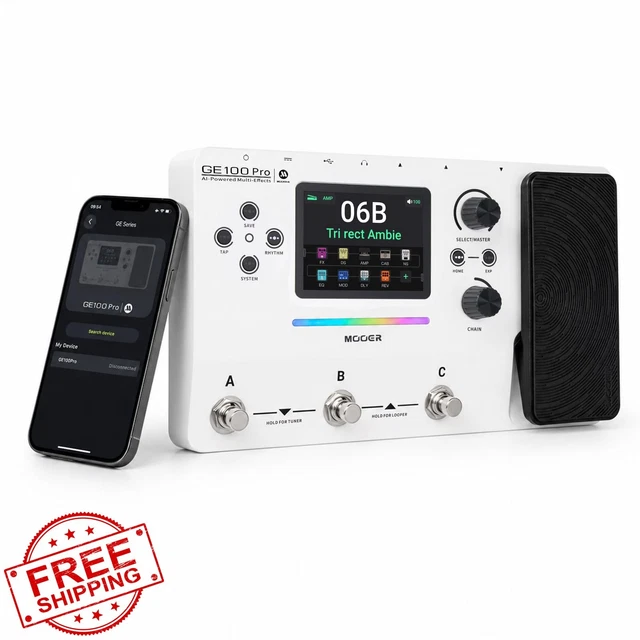 MOOER GE100Pro Guitare Multi-Effets Pedal