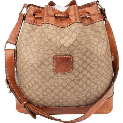 Celine Maccadam Monogram Bucket Shoulder Bag Tasche