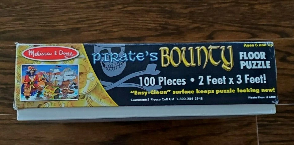 Melissa and Doug Pirates Bounty Floor Puzzle 100 pieces 2 feet x 3 feet - Image 2 of 3